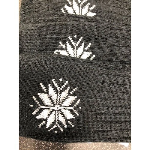 Snowflake Pattern Soft Acrylic Crew Women's Socks W7111S - Image 2 of 4