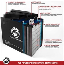 Batterie AGM Sans Entretien Pour Yamaha XJ 1100 Maxim 1982 / XS 1100 82-83 - Neuf Parts Europe