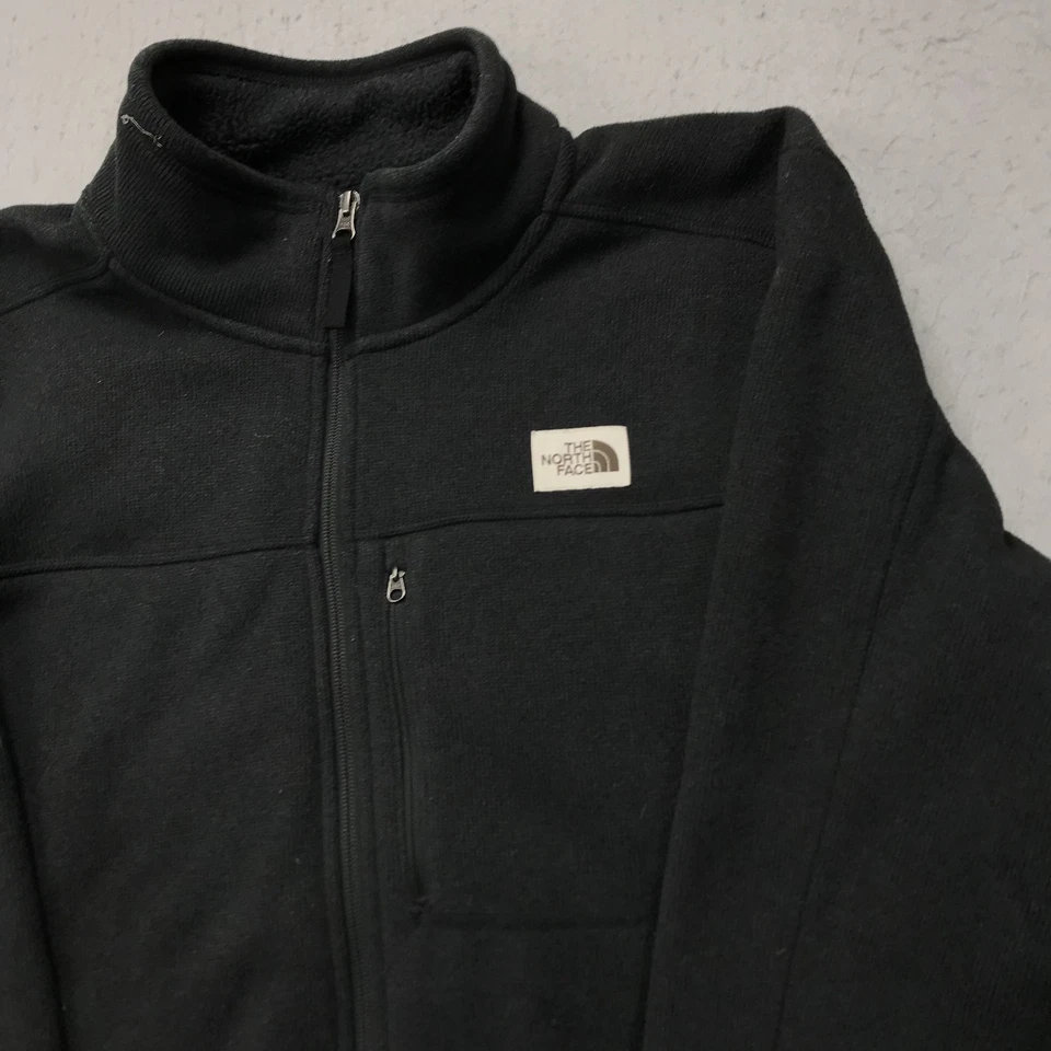 North Face Jacket Mens XL Black Gray Gordon Lyons Fleece Full Zip Outdoor Hiking - Image 3 of 4