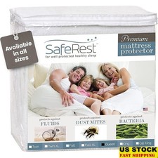 Waterproof Queen Mattress Protector Breathable Quiet Machine Washable Essential