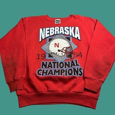 Nebraska Huskers Youth L Sweatshirt Vintage 1994 NCAA Football Champions USA