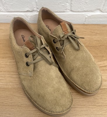 Clarks Oakland Lace Sandstone Suede Leather Lace-up Shoes UK G
