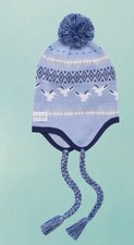 Taylor Swift 1989 Fair Isle Knit Hat New In Bag Winter Blue Seagulls