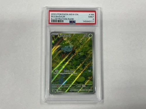 Bulbasaur 166/165 Illustration Rare 151 Pokemon PSA 9