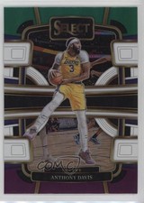 2023-24 Panini Select Concourse Green White Purple Prizm Anthony Davis #20 1d6r