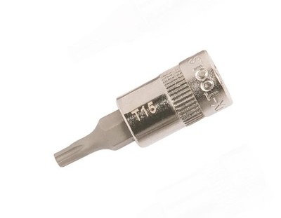 LUX TOOLS Steckschlüssel T15 T-Profil Bit Einsatz 1/4'' 6.3 mm
