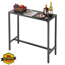 VEVOR Patio Bar Table 39.4x15" Rectangular Counter Height Dining