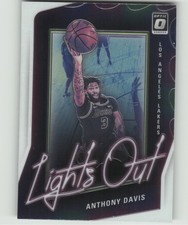 2020 Donruss Optic Anthony Davis #14 Lights Out Fast Break Holo