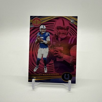 2023 Panini Illusions Anthony Richardson #46 Pink Trophy Collection 256/399 (RC)