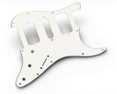 HSH Pickguard No-Cover Humbucker Parchment fits 62'US-Vint./Mex. Fender Strat  