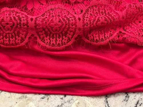 Eliza J Etuikleid mit überbackener Blumenspitze Nordstrom tiefrosa Damengröße 4 neu mit Etikett - Bild 12 von 12
