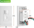 Motion Sensor Light Switch No Neutral Wire Required No Ground Wire Needed 5A