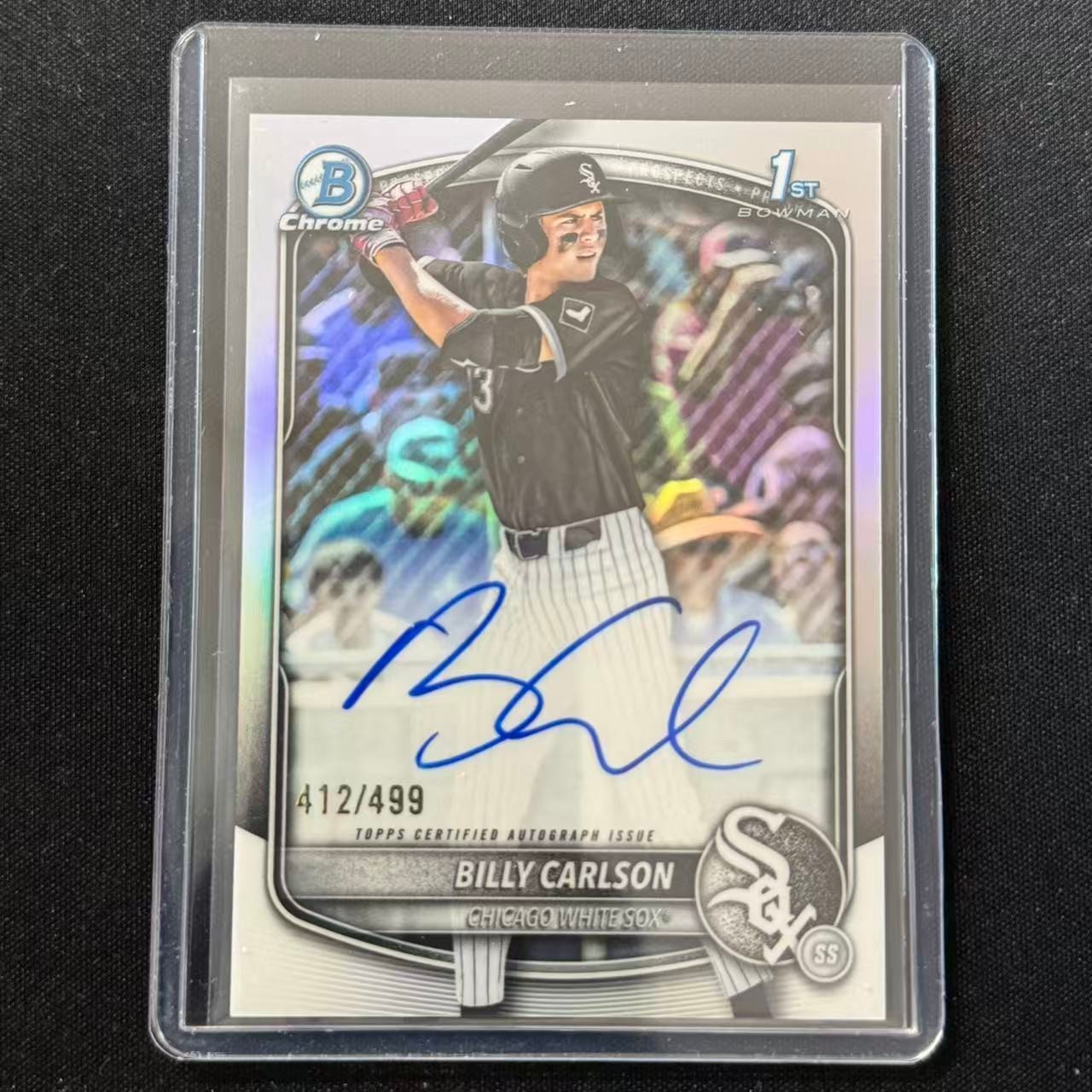 Billy Carlson 2025 Bowman Draft #CPA-BC Chrome Prospect Auto 