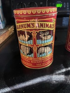 National Biscuit Company Barnum's Animals Crackers Collectible Advertising Tin