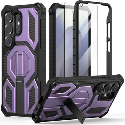 Nvollnoe Compatible with Samsung S26 Ultra Case with Foldable Invisible Kickstan
