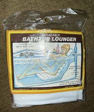 VTG Inflatable Bathtub Lounger Pillow Jobar International Vintage NOS JT224