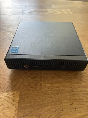 HP ProDesk 400 G1 DM Desktop Mini, Core i5-4590T, 8GB RAM, 120GB SSD, Netzteil - Bild 1 von 4