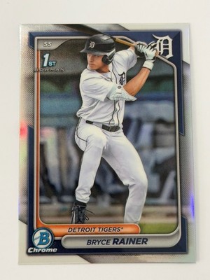 Bryce Rainer Refractor 2024 Bowman 1st Draft Chrome Detroit Tigers BDC-86