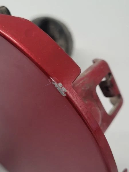 2010 2011 2012 2013 2014 2015 Toyota Prius Gas Fuel Door Lid Red - Image 4 of 4