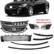 Front Bumper Grilletrimcoverair Deflector For 2014-2017 Buick Regal Gs 8pcs Front Bumper Grilletrimcoverair Deflector For 2014-2017 Buick Regal Gs 8pcs
