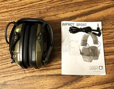 HOWARD LEIGHT Impact Sport Shooters Electronic Earmuff Green NRR 22 R-01526