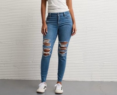 *NEW* American Eagle High Rise Next Level Stretch Curvy Jegging Size 4 Standard