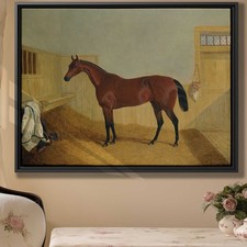Rustic Horse Canvas Print Vintage Animal Wall Art Decor Oil Painting Artwork