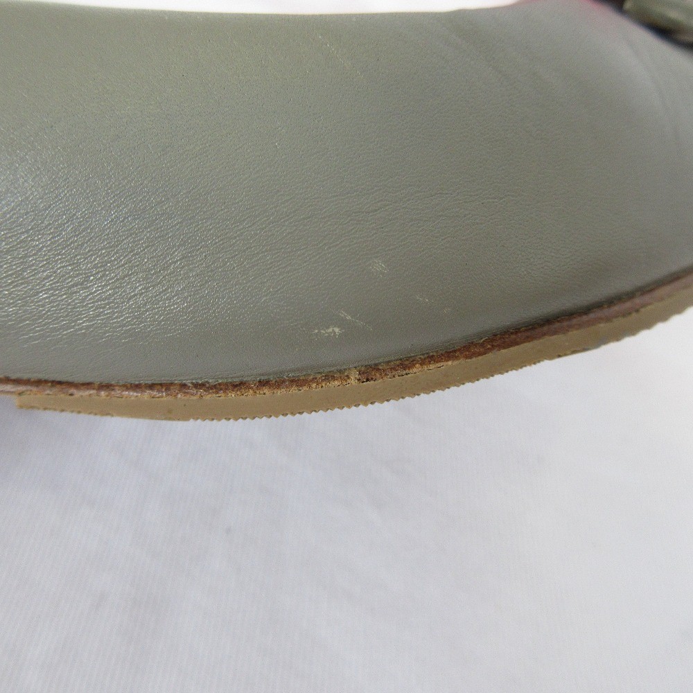 TORY BURCH GIGI Pointed Toe Flat Pumps, Size 5 1/2, Gray Women USED thumbnail 12