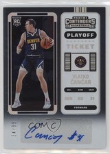 2022 Panini Contenders Rookie Playoff Ticket 34/99 Vlatko Cancar #156 Auto 3d3