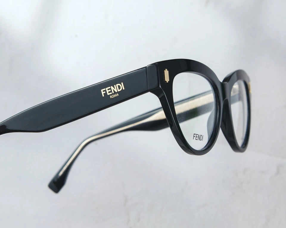 NUEVO MARCO DE GAFAS FENDI CAT-EYE NEGRO - FF0443 0807 Foto 4 de 4