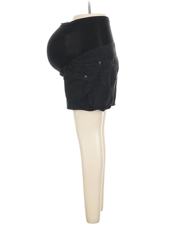 Motherhood Women Black Cargo Shorts M Maternity - Image 4 of 4