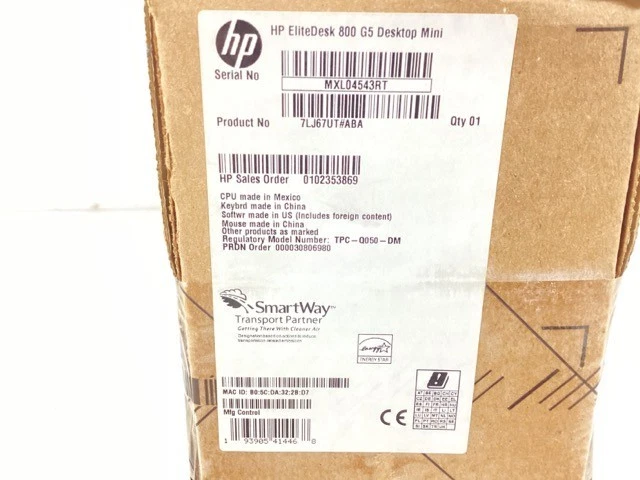 HP EliteDesk 800 G5 Mini i7-9700T 16GB 512GB SSD WiFi 6 W10P - 7LJ67UT - Image 2 of 2