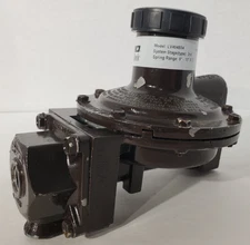 REGO LV404B34 Compact Twin Stage Regulator for LP-Gas, Brown