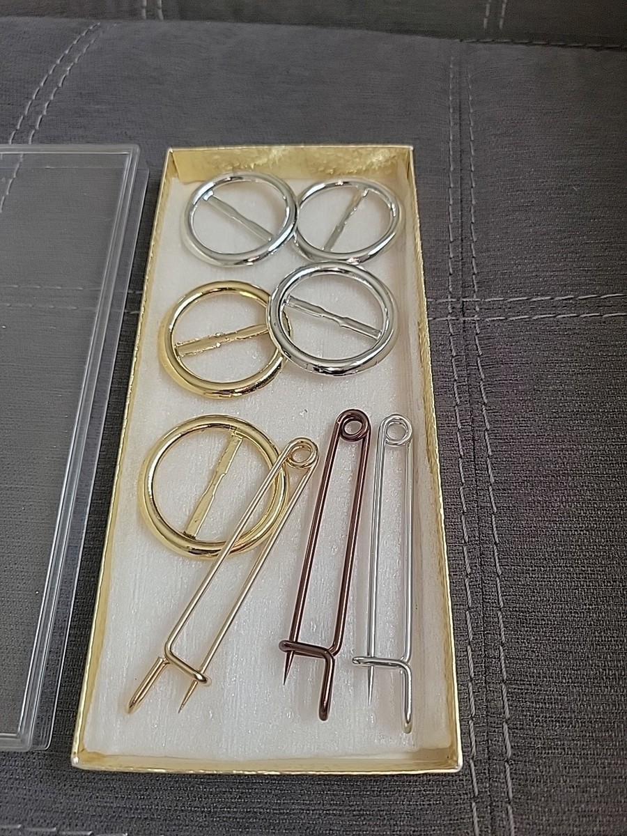 Vintage Lot Of Buckles And Pins Estate Find Unbranded.