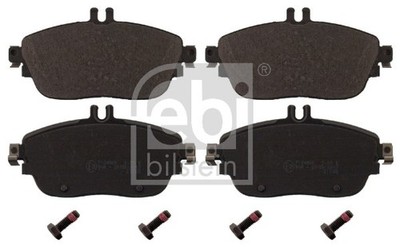 Für FEBI HAMULCE 16870 BRAKE PAD SET WITH SECURING BOLTS