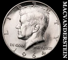 1964-D Kennedy Half Dollar- Silver- Choice Gem Brilliant Unc Luster #K2906