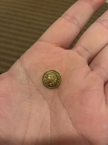 1872 California Gold Indian Head One Token Coin Great Condition