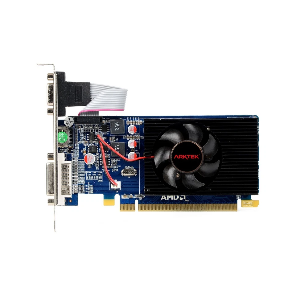 ARKTEK AMD R5 230 2GB DDR3 64bit PCIe 2.0 x16 4K60 video card 625MHz - Image 2 of 4
