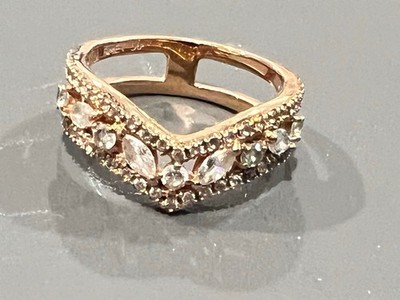 Pandora Sparkling Marquise Double Wishbone Ring