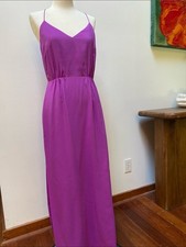 J Crew Strappy Magenta Maxi Dress Size 4