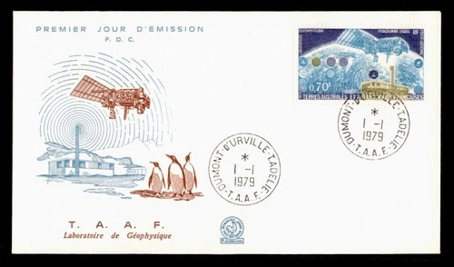 DR WHO 1979 FRENCH ANTARCTIC FSAT FDC SPACE CACHET w29412
