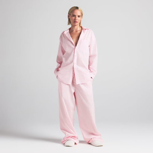 Skims Oversized Schlafset - Kirschblütenstreifen - Größe wählbar