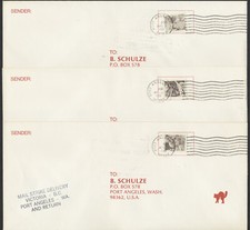 1981 Set of 3 Canada Postal Strike Label Cinderellas on Cover