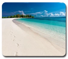 Scenic Beach Sand Tropical Paradise Holiday ~ Mouse Pad / Mousepad ~ Great Gift!