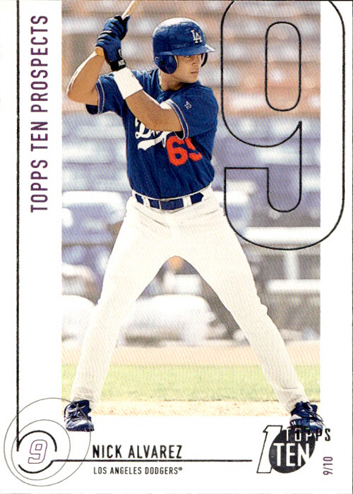 2002 Topps Ten Nick Alvarez 199 RC Los Angeles Dodgers