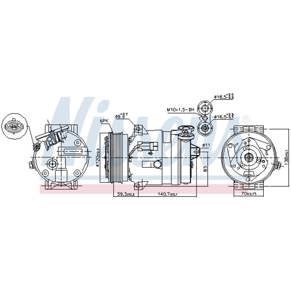 Kompressor Klimaanlage FüR Opel Vectra B J96 31_ Fiat Croma 194_ 194-image