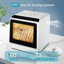 Countertop Dishwasher 5L Built-in Water Tank Inlet Hose 6 Program 15