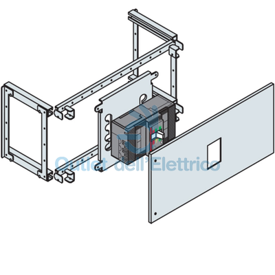 Abb KT1101 Kit T1 4P Square Orizzont. Fix Mod. Differenz. Sottop 