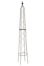 Metal Rust Garden Obelisk Climbing Plant Support Frame Deluxe 200cm