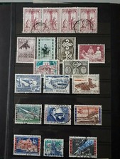 timbres Belgique : 1957 - 1958 Cob n° 1011, 1019, 1020, 1022, 1025, 1030... 